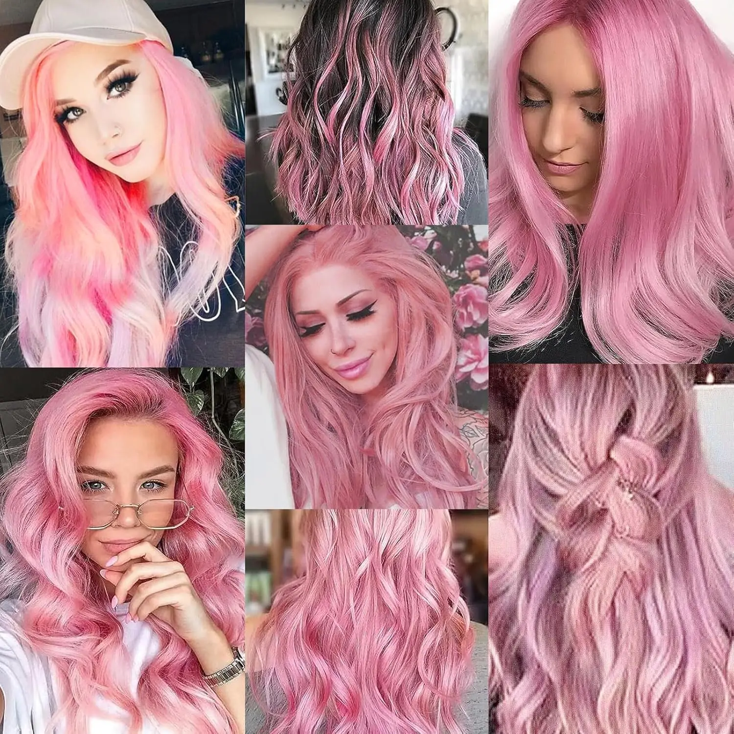12 PCS Long Straight Synthetic Black Hair Extensions Clip in Colored Party Highlights Hairpieces for Women Kids Girls Halloween