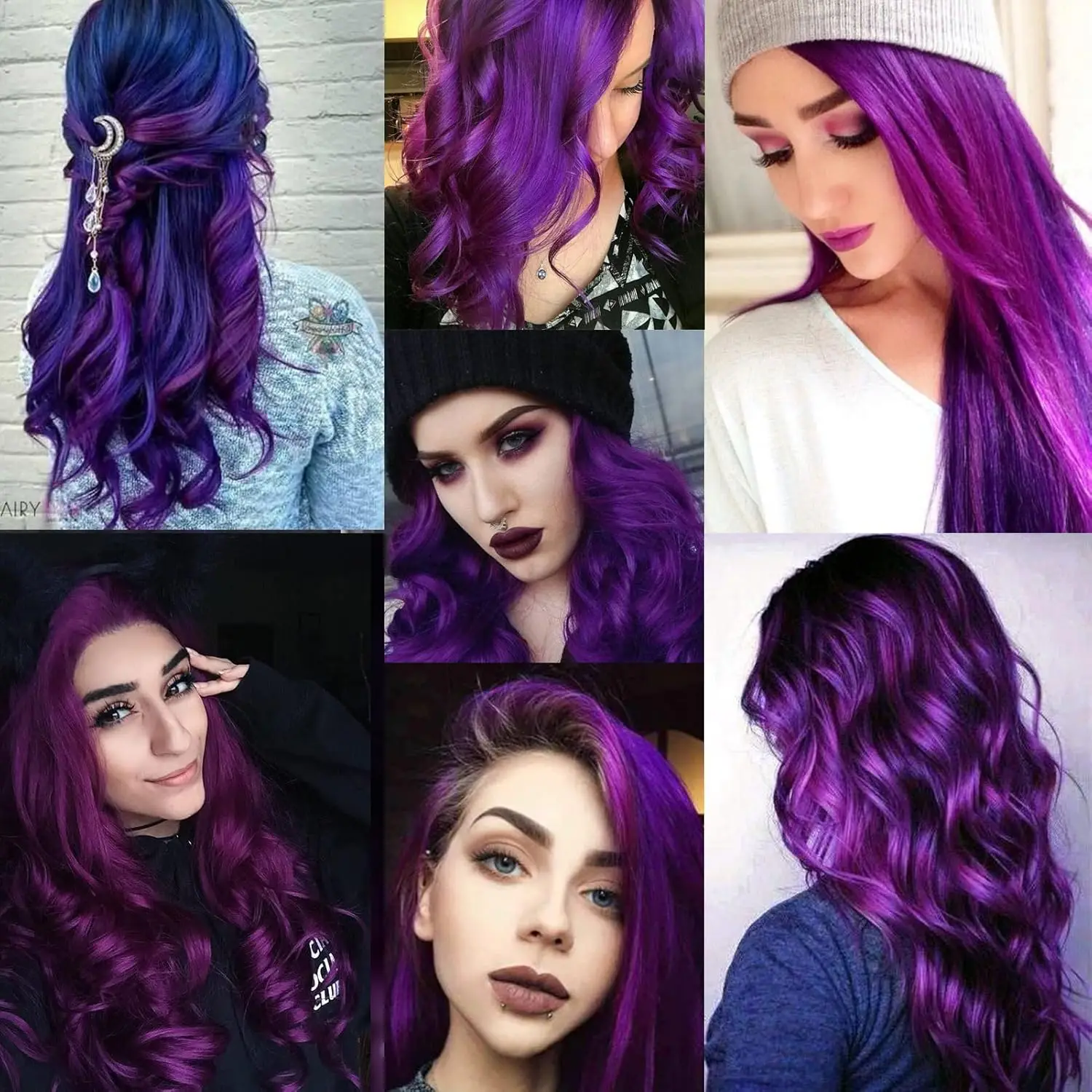 12 PCS Long Straight Synthetic Black Hair Extensions Clip in Colored Party Highlights Hairpieces for Women Kids Girls Halloween