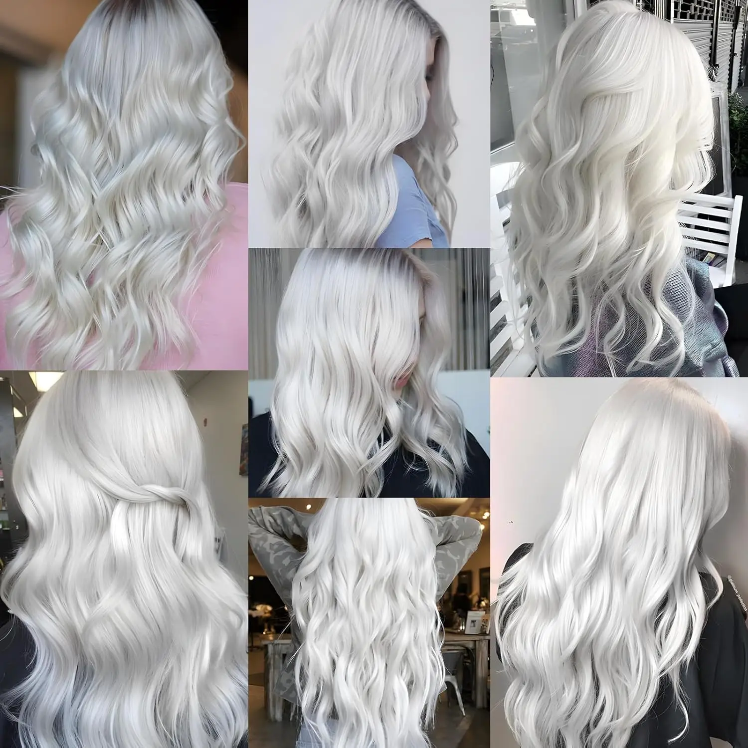 12 PCS Long Straight Synthetic Black Hair Extensions Clip in Colored Party Highlights Hairpieces for Women Kids Girls Halloween