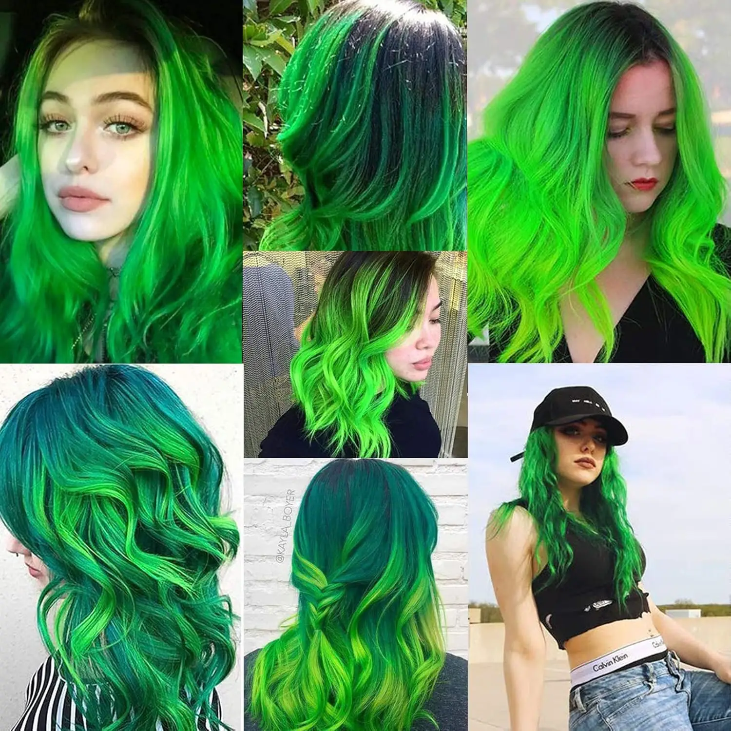 12 PCS Long Straight Synthetic Black Hair Extensions Clip in Colored Party Highlights Hairpieces for Women Kids Girls Halloween