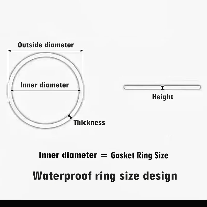 1/2/4PCS Red Gasket Ring Dia 25-42MM Waterproof Gasket Fit For Tissot Watch Case Back Cover T035 Couturier 1853 Case Ring Part