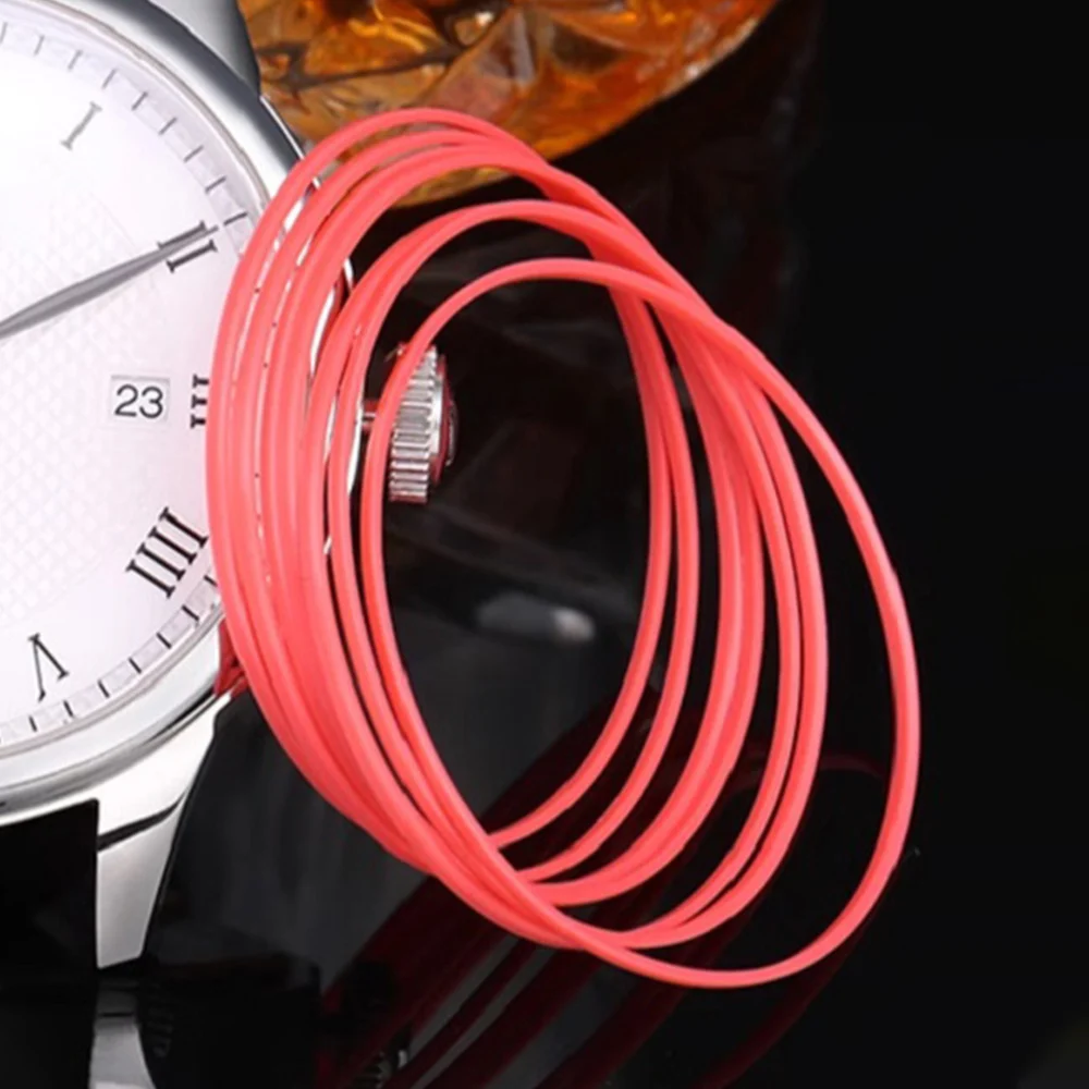 1/2/4PCS Red Gasket Ring Dia 25-42MM Waterproof Gasket Fit For Tissot Watch Case Back Cover T035 Couturier 1853 Case Ring Part
