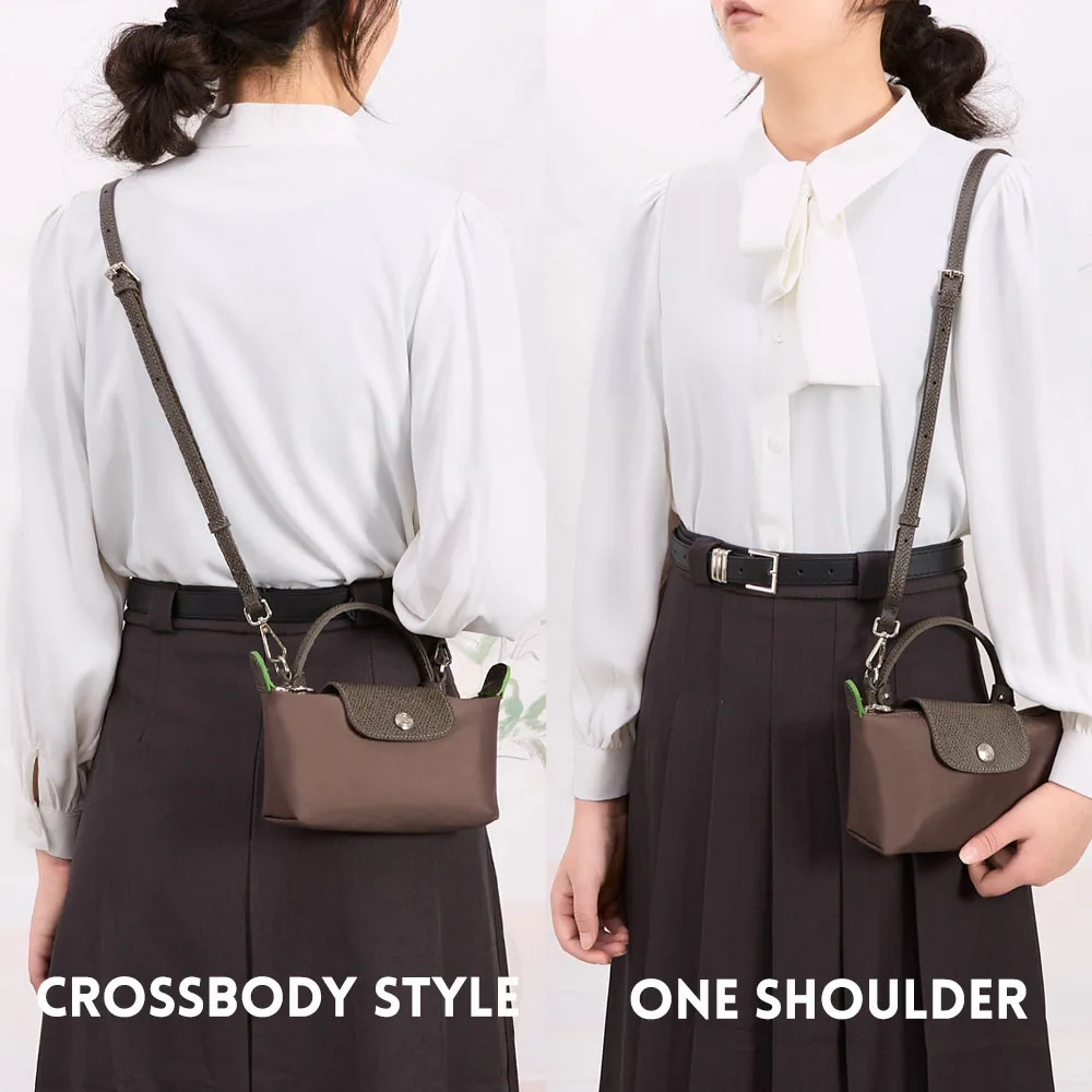 1 Set Bag Strap For LONGCHAMP Mini Punch-free Leather Shoulder Strap Set Transformation Crossbody Strap Bag Accessories