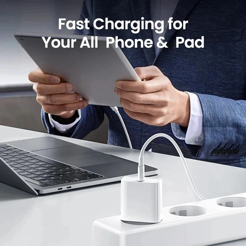 35W PD Fast Charger For iPhone 16 15 14 Pro Max High Speed Wall Charger Adapter Type C Cable EU Plug Quick Charge Charger