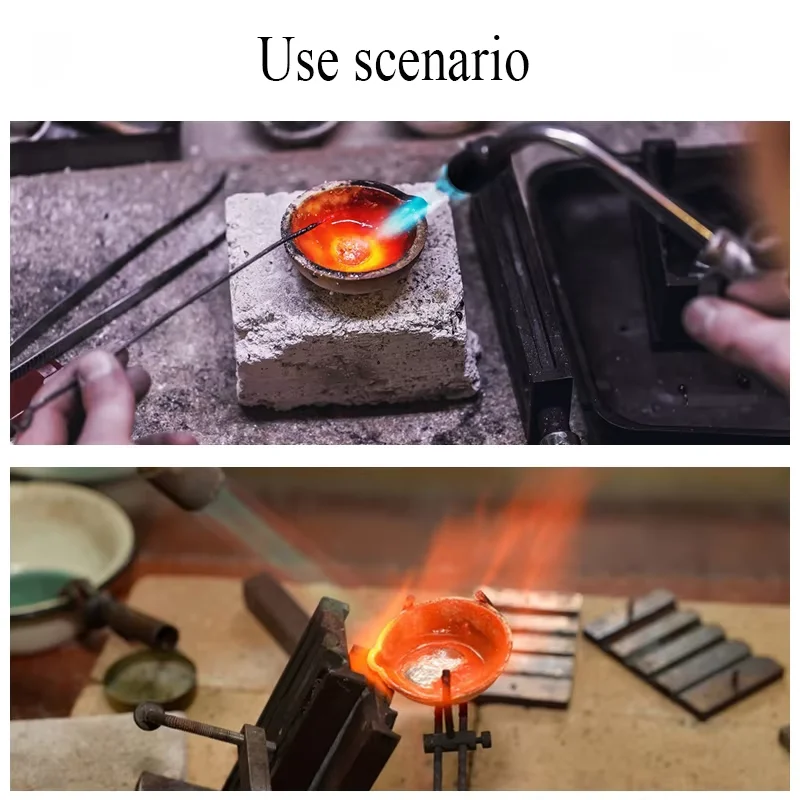 100g-5000g Quartz Crucible for Melting Gold Silver Platinum, High Temp Silica Bowl Jewelry Casting Refining Tool