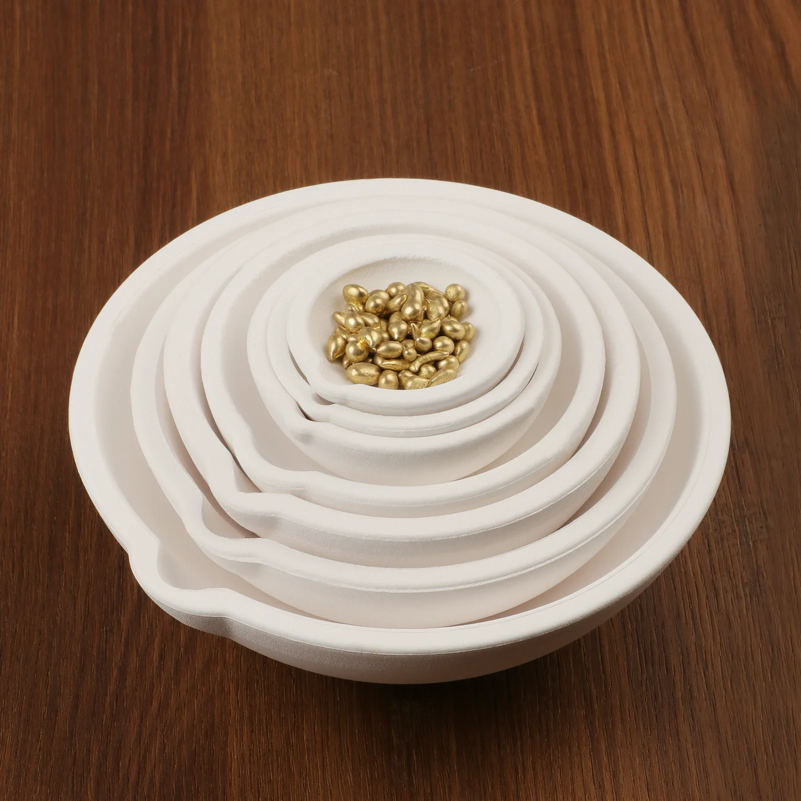 100g-5000g Quartz Crucible for Melting Gold Silver Platinum, High Temp Silica Bowl Jewelry Casting Refining Tool