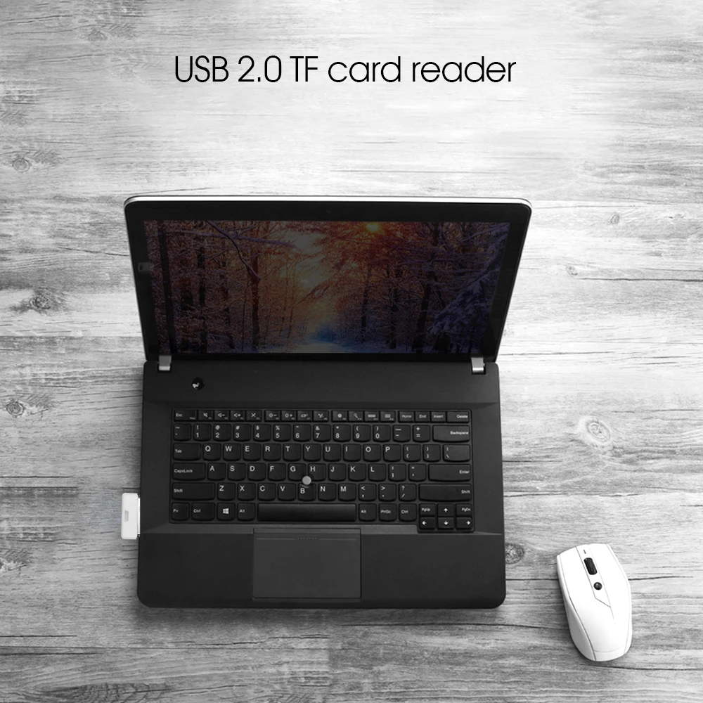 Mini USB TF Card Reader USB 2.0 Mobile Phone Memory Card Reader High Speed CardReader USB Flash Adapter For Laptop Accessories