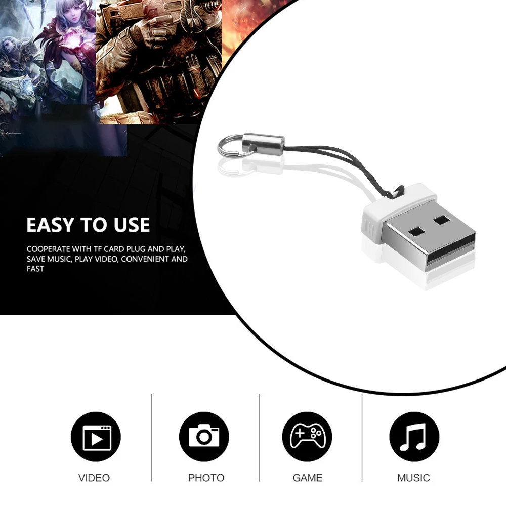 Mini USB TF Card Reader USB 2.0 Mobile Phone Memory Card Reader High Speed CardReader USB Flash Adapter For Laptop Accessories
