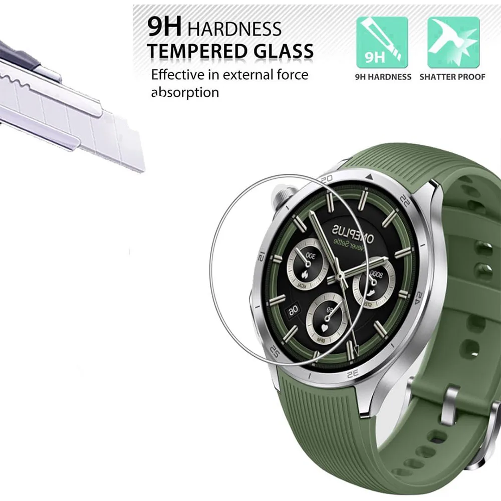 3PCS Tempered Glass Films Guard for Oneplus Watch 3/ OnePlus Watch 2R Screen Protector Protective Glass Film Accessories