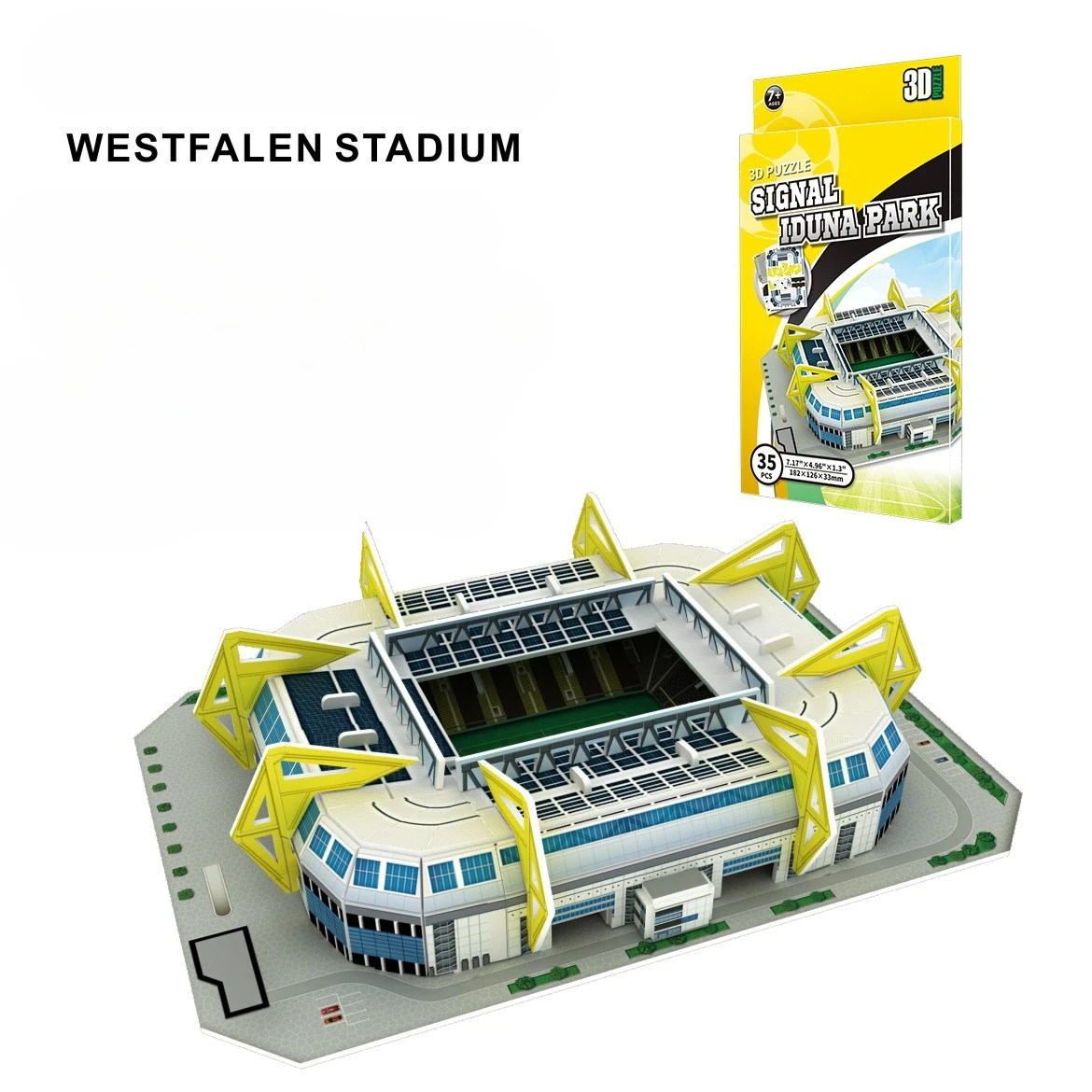 3D Stadium Puzzle Bernabeu Camp Nou Anfield Stadium League Football Stadium Model, Famous Buildings Children's 3d Puzzle Toys