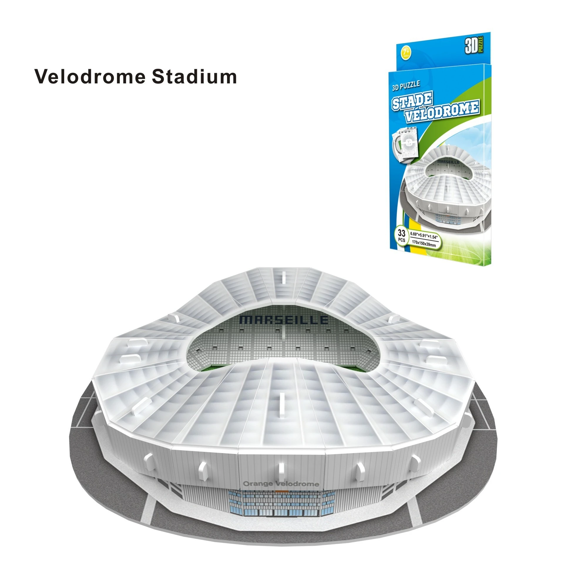 3D Stadium Puzzle Bernabeu Camp Nou Anfield Stadium League Football Stadium Model, Famous Buildings Children's 3d Puzzle Toys