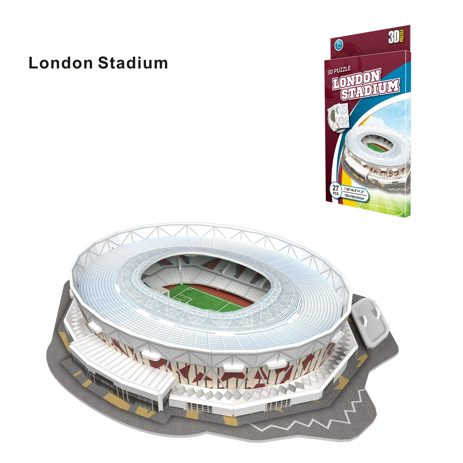 3D Stadium Puzzle Bernabeu Camp Nou Anfield Stadium League Football Stadium Model, Famous Buildings Children's 3d Puzzle Toys