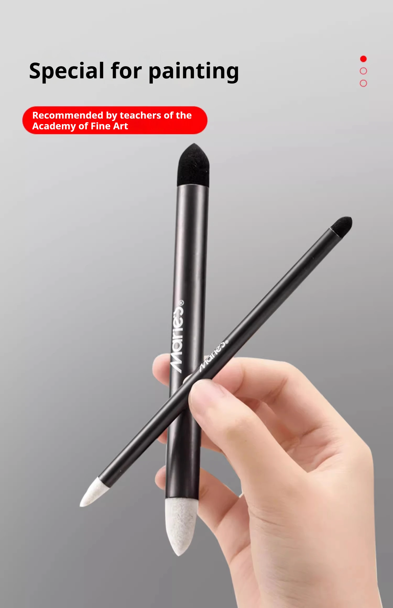 Artist Blending Sponge Pens Washable Dual-Tip Pastel Stumps & Sketch Brushes - Versatile Art Foam Blenders For Drawing Painting