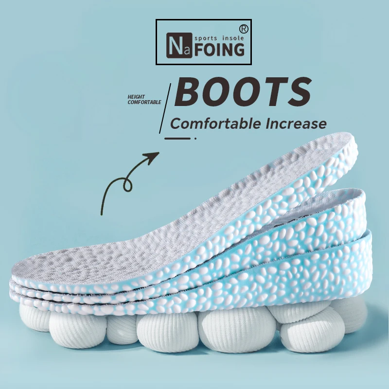 1Pair Boost Height Increase Shoes Insoles Men Women Soft Comfort Running Sports Insole for Feet 1.5/2.5/3.5cm Growing Shoe Pads