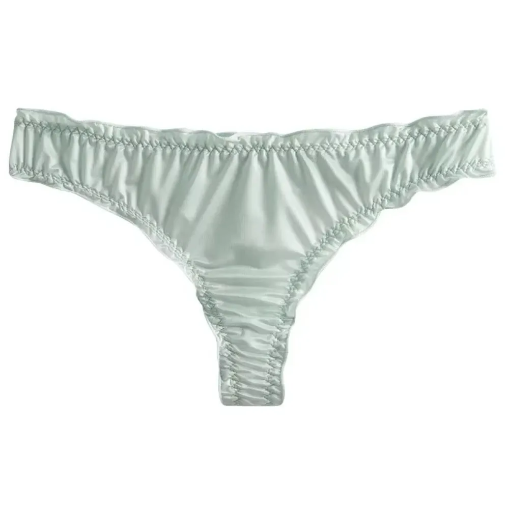 Trendy Ultra-thin Thong Underpants Seamless Ice Silk Women's Panties G-String Girls Intimates Lingerie Perspective Underwear