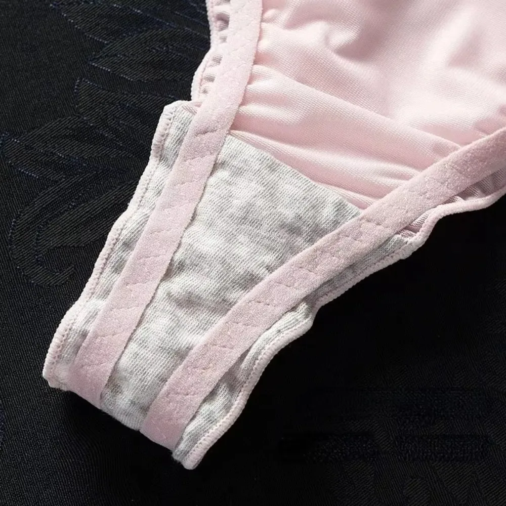 Trendy Ultra-thin Thong Underpants Seamless Ice Silk Women's Panties G-String Girls Intimates Lingerie Perspective Underwear