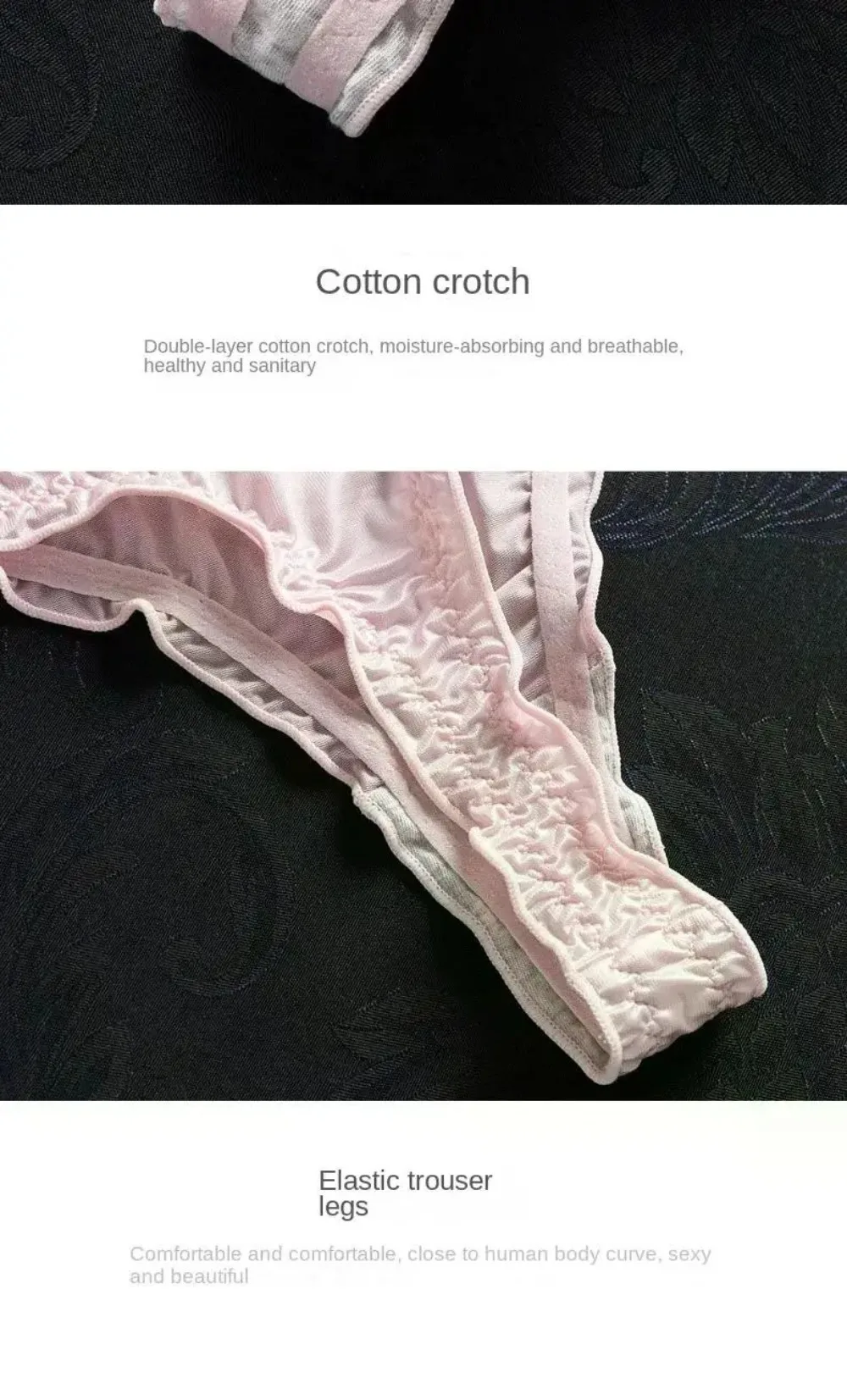 Trendy Ultra-thin Thong Underpants Seamless Ice Silk Women's Panties G-String Girls Intimates Lingerie Perspective Underwear