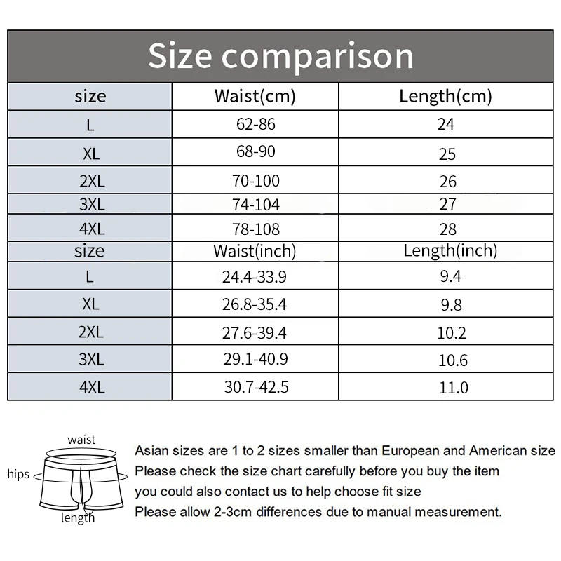 4 Pcs/Lot Boxer Men‘s Sexy Stripe Panties Underwear Sexy Knickers Underpants Shorts Fashion Under Wear Lingerie Boxers Briefs