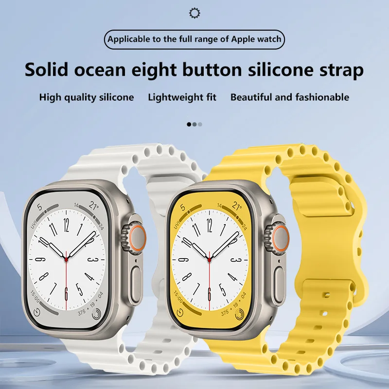 Glass Case+Strap for Apple Watch Band 40mm 41mm 44mm 45mm 42mm 46mm Screen Protectors Case for Apple IWatch Series 10 9 8 7 6 54