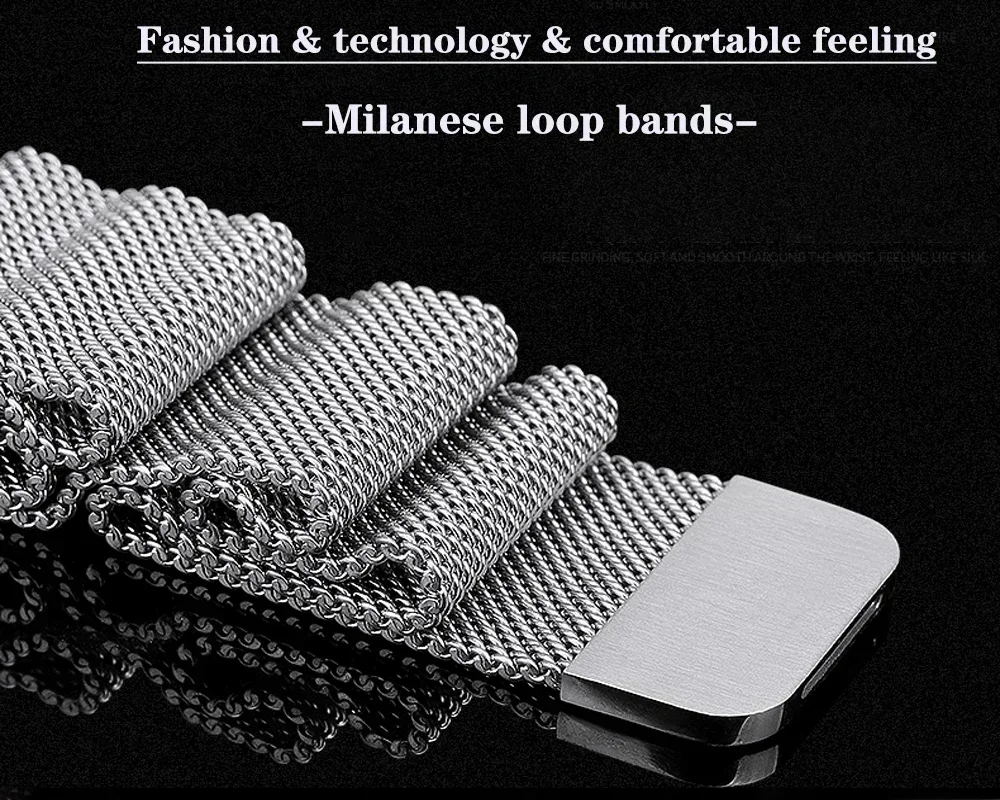 Milanese Strap For Apple Watch Ultra 2 49 46mm 42mm 44mm 40mm 45mm 41mm 38mm Bracelet For iWatch Series 10 9 3 6 5 SE 7 8 Strap