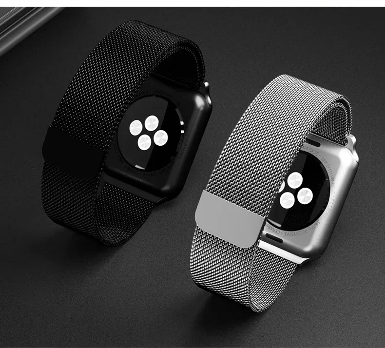 Milanese Strap For Apple Watch Ultra 2 49 46mm 42mm 44mm 40mm 45mm 41mm 38mm Bracelet For iWatch Series 10 9 3 6 5 SE 7 8 Strap