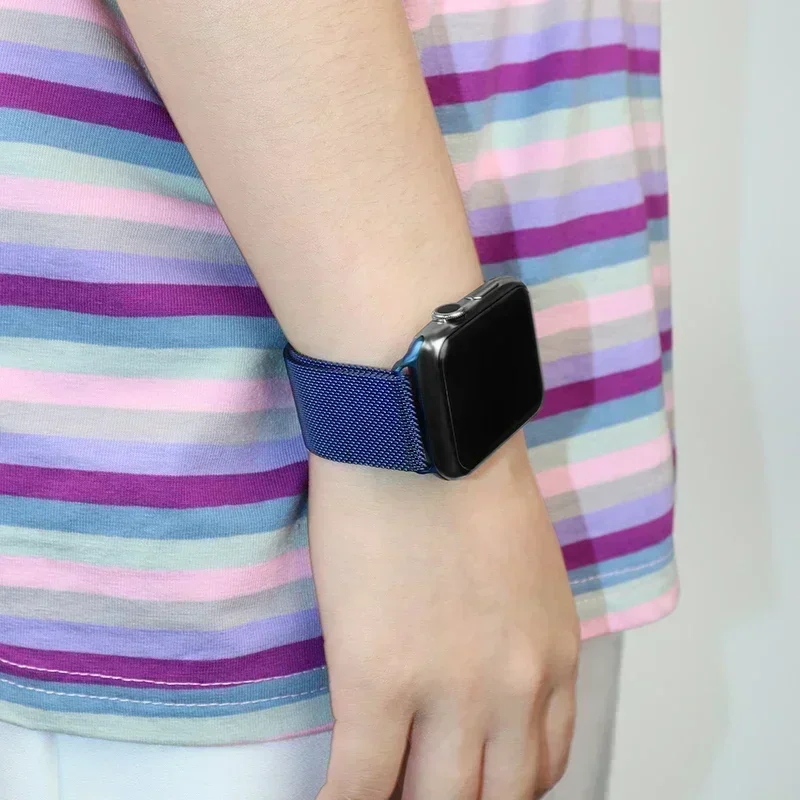 Milanese Strap For Apple Watch Ultra 2 49 46mm 42mm 44mm 40mm 45mm 41mm 38mm Bracelet For iWatch Series 10 9 3 6 5 SE 7 8 Strap