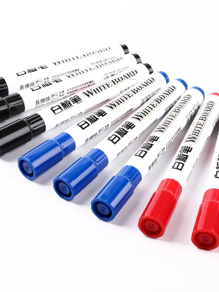 NeW!100-1pcs Erasable Whiteboard Marker Pen Teaching Chalk Blackboard Marker for Ceramics Glass Office School Art Stationery