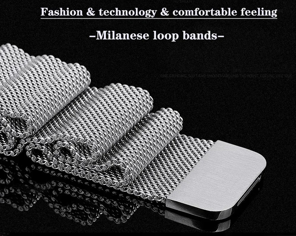 Milanese Strap For Apple Watch Ultra 2 49 46mm 42mm 44mm 40mm 45mm 41mm 38mm Bracelet For iWatch Series 10 9 3 6 5 SE 7 8 Strap