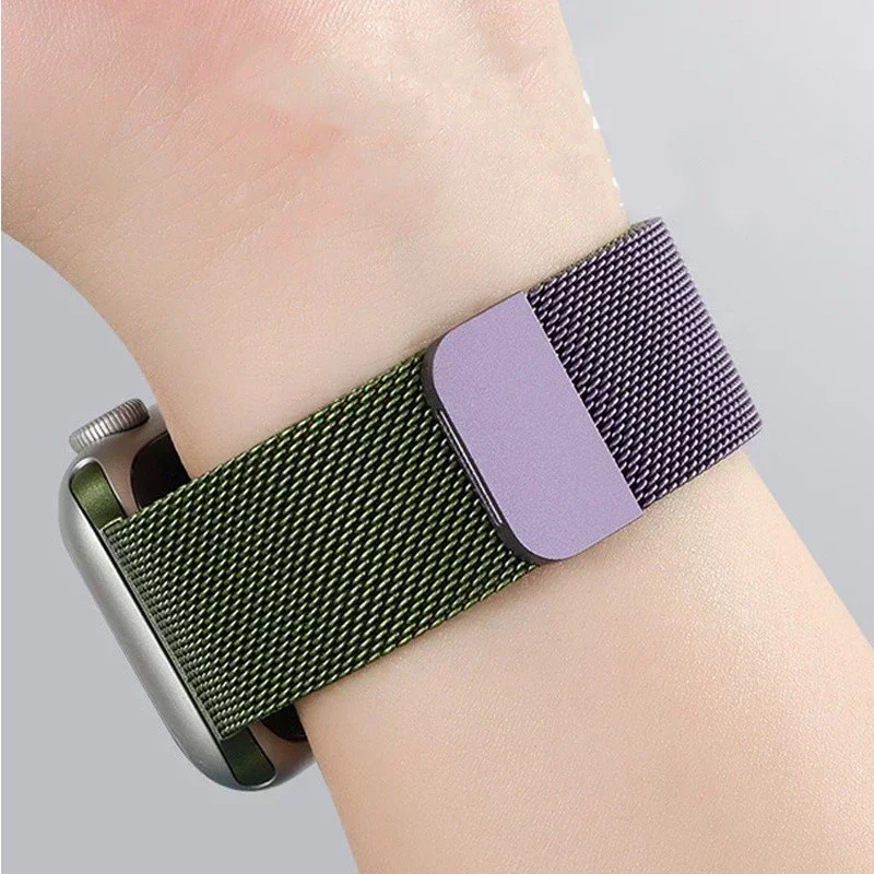 Milanese Strap For Apple Watch Ultra 2 49 46mm 42mm 44mm 40mm 45mm 41mm 38mm Bracelet For iWatch Series 10 9 3 6 5 SE 7 8 Strap