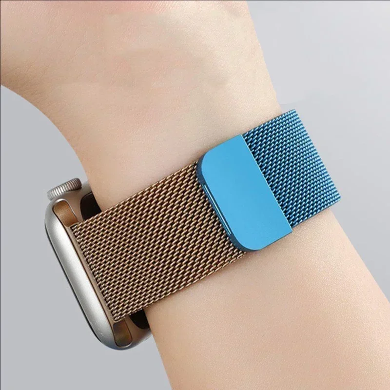 Milanese Strap For Apple Watch Ultra 2 49 46mm 42mm 44mm 40mm 45mm 41mm 38mm Bracelet For iWatch Series 10 9 3 6 5 SE 7 8 Strap
