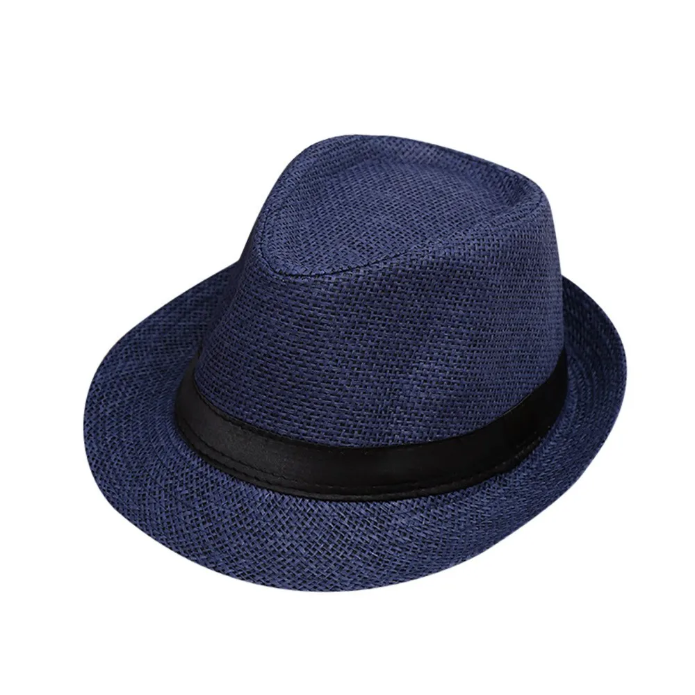 Children Kids Summer Beach Straw Hat Jazz Panama Breathable Hat Large Brim Outdoor Breathable Hats Girls Boy Sunhat