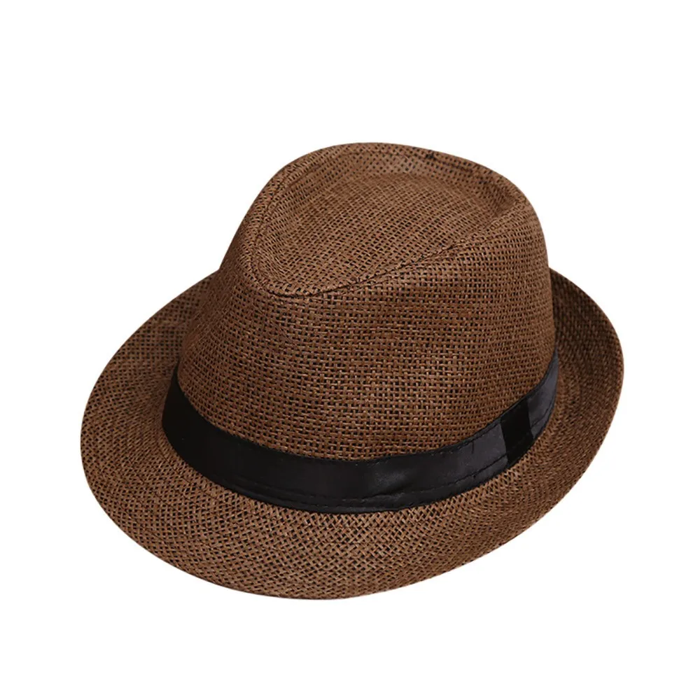 Children Kids Summer Beach Straw Hat Jazz Panama Breathable Hat Large Brim Outdoor Breathable Hats Girls Boy Sunhat