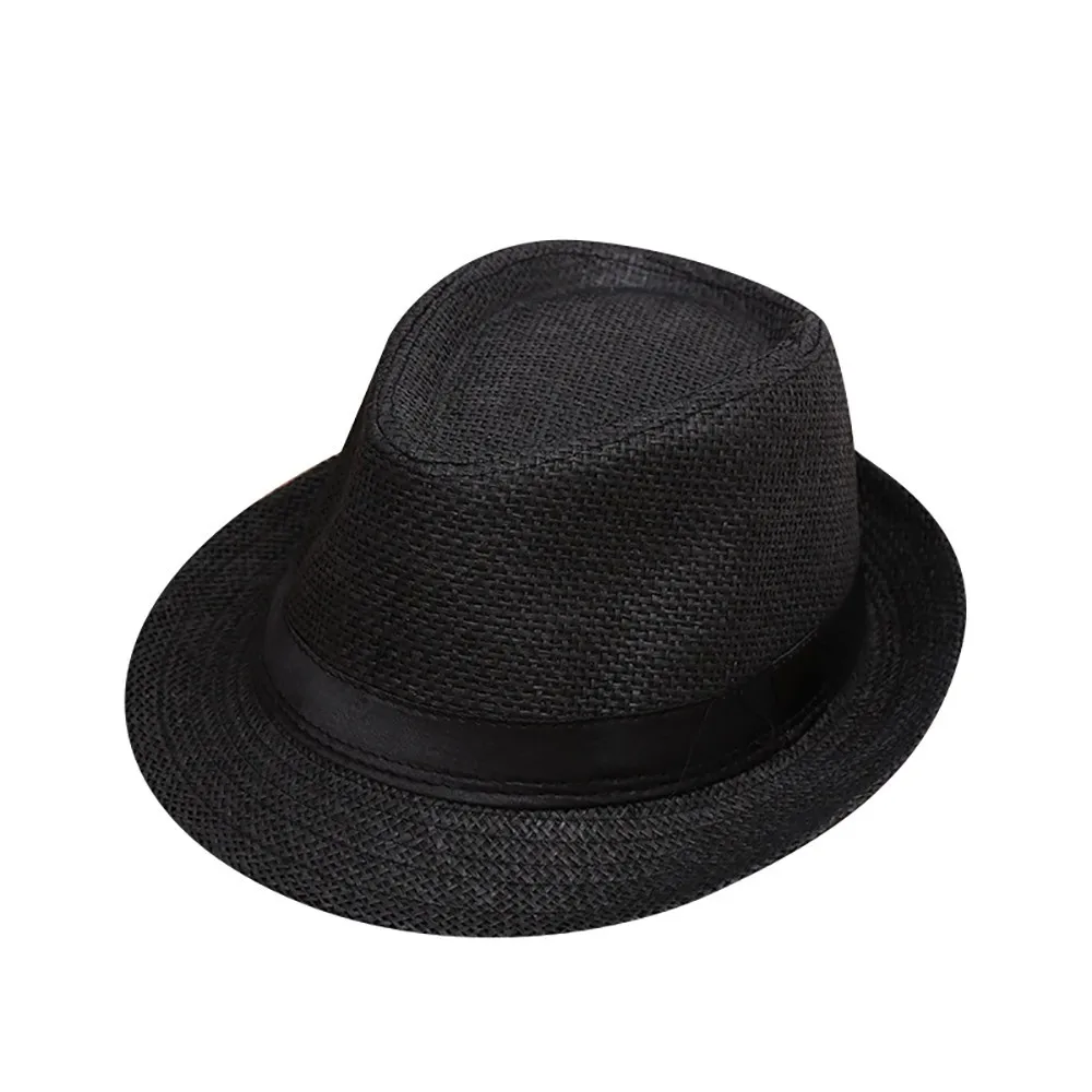 Children Kids Summer Beach Straw Hat Jazz Panama Breathable Hat Large Brim Outdoor Breathable Hats Girls Boy Sunhat