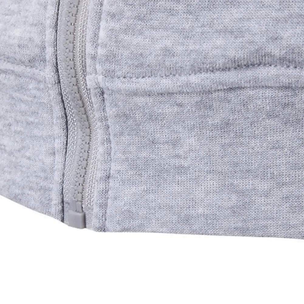 Men's Fashion Fleece Loose Casual Zipper Hoodie Suitable for Spring and Autumn Wear