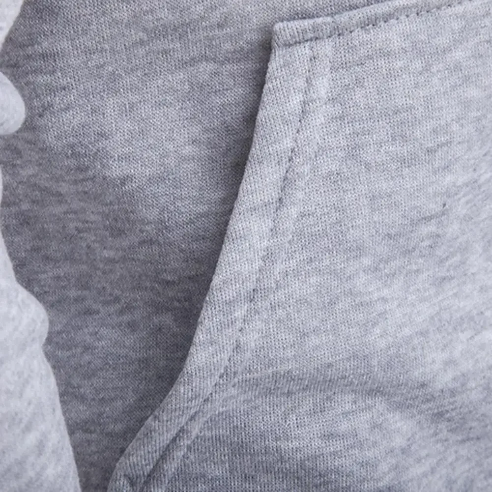Men's Fashion Fleece Loose Casual Zipper Hoodie Suitable for Spring and Autumn Wear