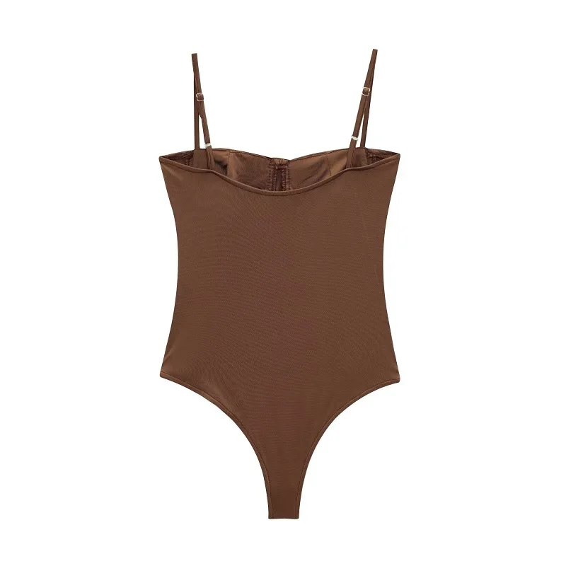 MUJER 2025 Women's Bodysuit Sexy Corset Bodys for Women Satin Backless Bodysuit Women One Pieces Jumpsuits for Women Lingerie