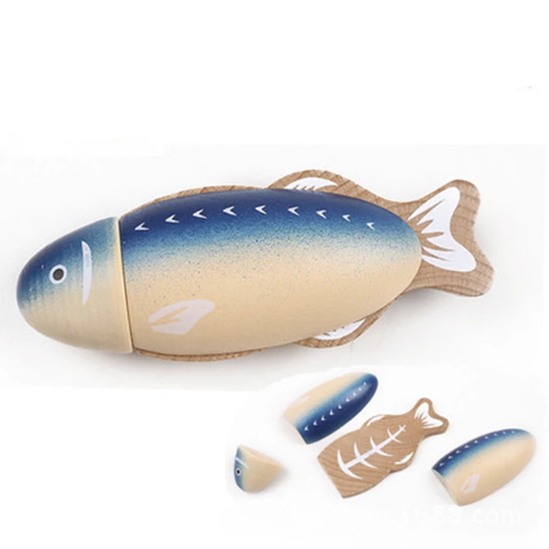 1PCS Wooden Toy Magnetic Cutting Fruit Vegetables Food Pretend Play Simulation Kitchen Role Play Educational Toys For Children