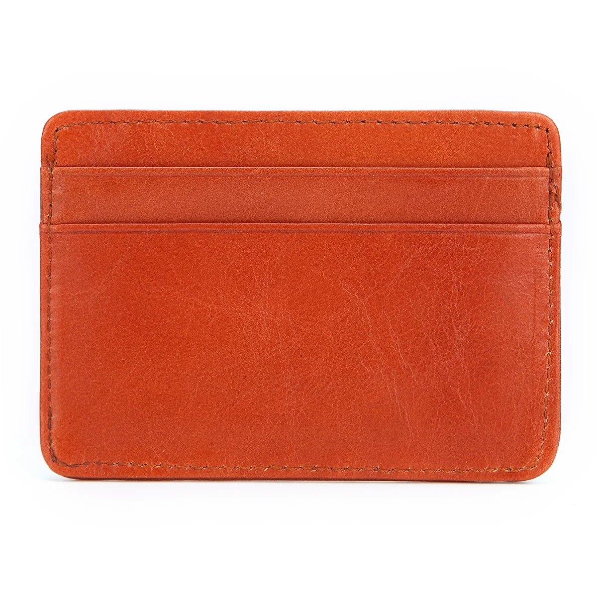 New Arrival Genuine Leather Mini Wallet Man Slim Credit Card Holder Men's Small Purse ID Card Case 4 Slots For Women Coin Pocket