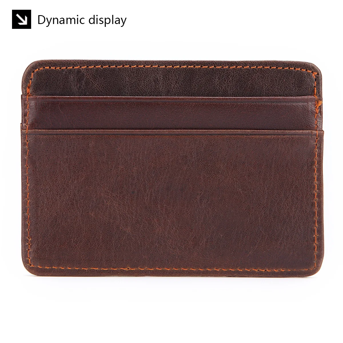 New Arrival Genuine Leather Mini Wallet Man Slim Credit Card Holder Men's Small Purse ID Card Case 4 Slots For Women Coin Pocket
