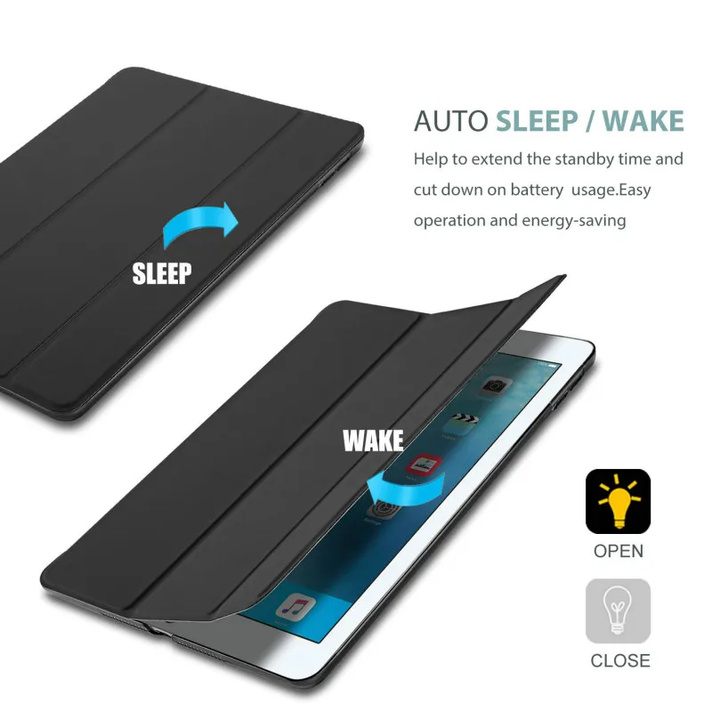 Case For iPad Pro 12.9 Cover 2015/2017 A2014 A1895 A1876 A1671 A1584 A1652 Lightweight Slim Cover Magnet iPad Air 13 2024 funda