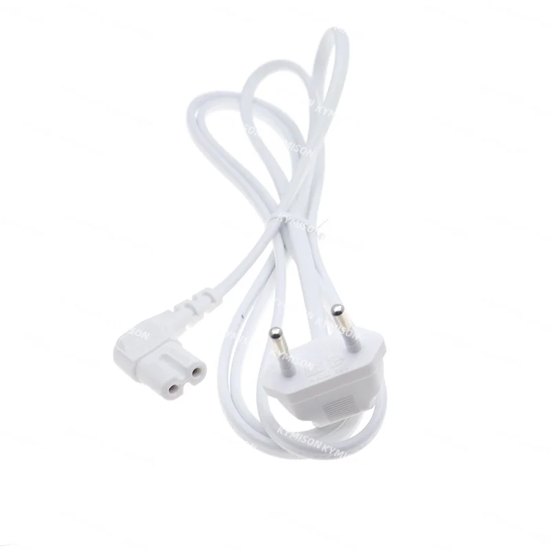 EU Schuko CEE7/16 to IEC320 C7 Angle Converter Angle Extension Cable for Samsung Philips Sony LED TV Figure8 AC Power Cord