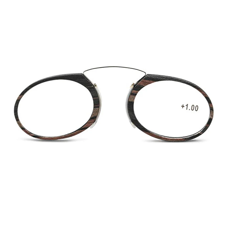 NONOR Men Women Magnifying Nose Clip Portable No Arm Reading Glasses TR90 Ultralight With Box +1.0+1.5 To +3.0