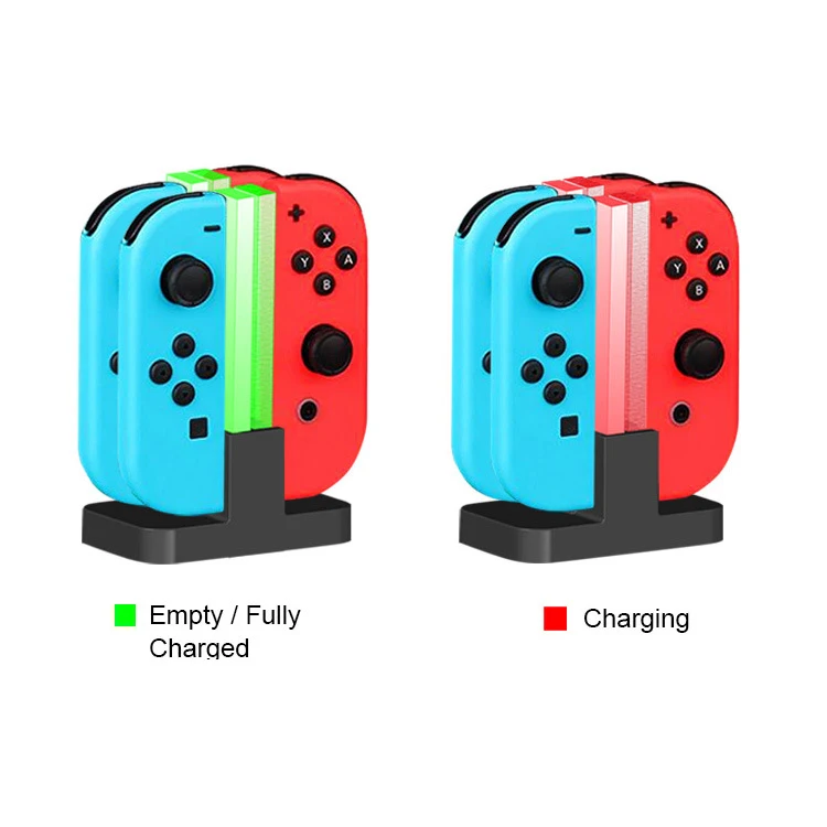 Nintend Switch 4 Controller Charger LED Indicator Charging Dock Station for Nitendo Switch Nintendoswitch NS Joy-con Accessories