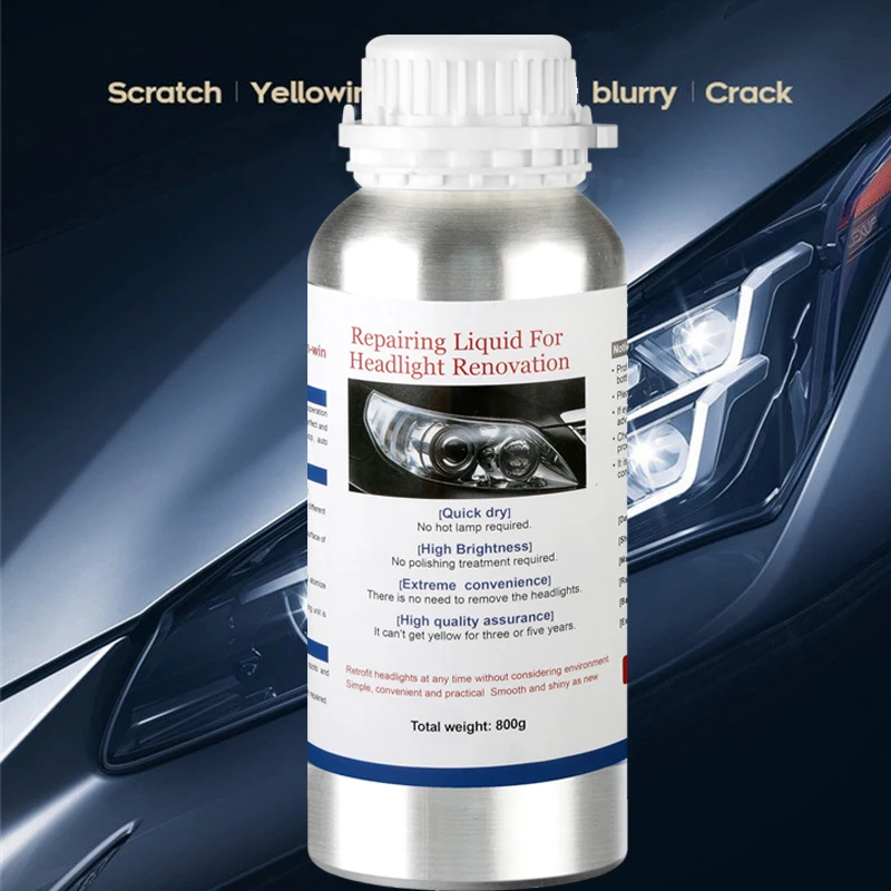 800ML Car Headlight Repair Fluid Headlight Polishing Restoration Chemical Polishing The Headlights
