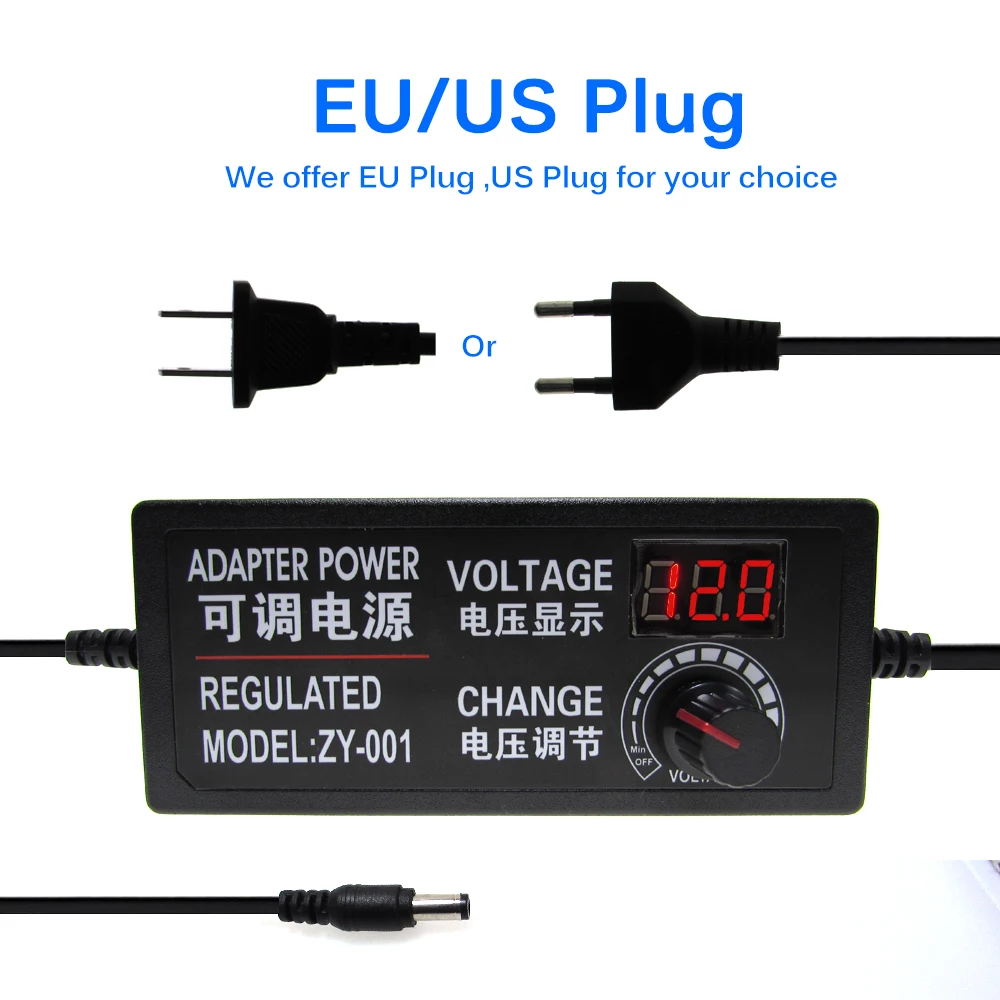 AC DC Power Supply 3V 5V 9V 12V 24V 36V 1A 2A 3A 5A 10A Adjustable Transformers 220V To 12V Power Supply Adapter 5 12 24 V Volt