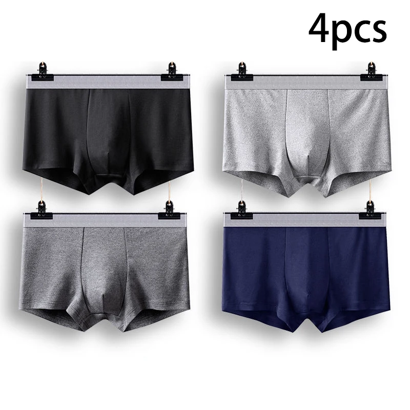 New Men's Underwears Men Panties Boxers Breathable Sexy Male Boxer Solid Underpants Comfortable Plus Size Mens Underwear Boxers