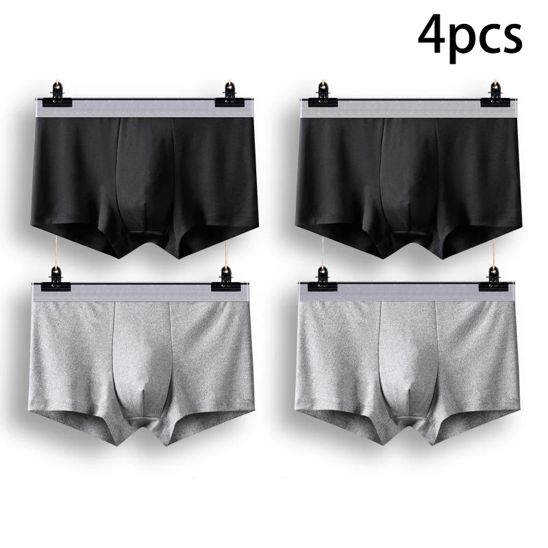 New Men's Underwears Men Panties Boxers Breathable Sexy Male Boxer Solid Underpants Comfortable Plus Size Mens Underwear Boxers