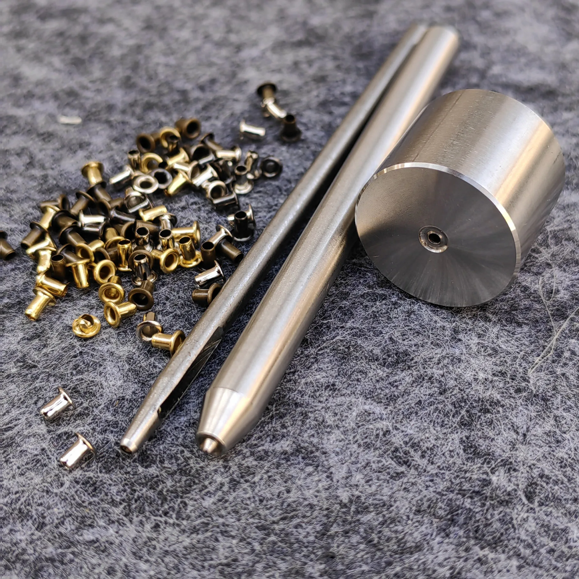 Mini Eyelet Installation Tool Kits Crimping Tool to Send Copper Eyelet 100pcs Color Mix Doll Baby Clothes Small Eyelet Tool Set