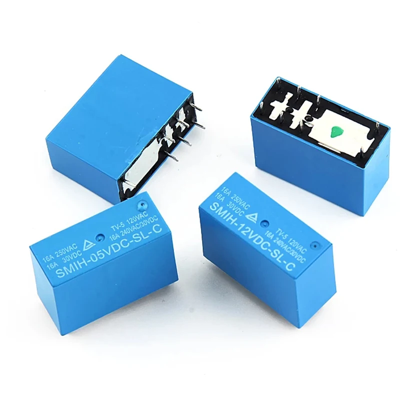 2-20PCS 5v 12v 24v SMIH-05VDC-SL-C SMIH-12VDC-SL-C SMIH-24VDC-SL-C Relays 250V 16A 8PIN SMIH-05V 12V 24VDC-SL-A 6Pin Relay