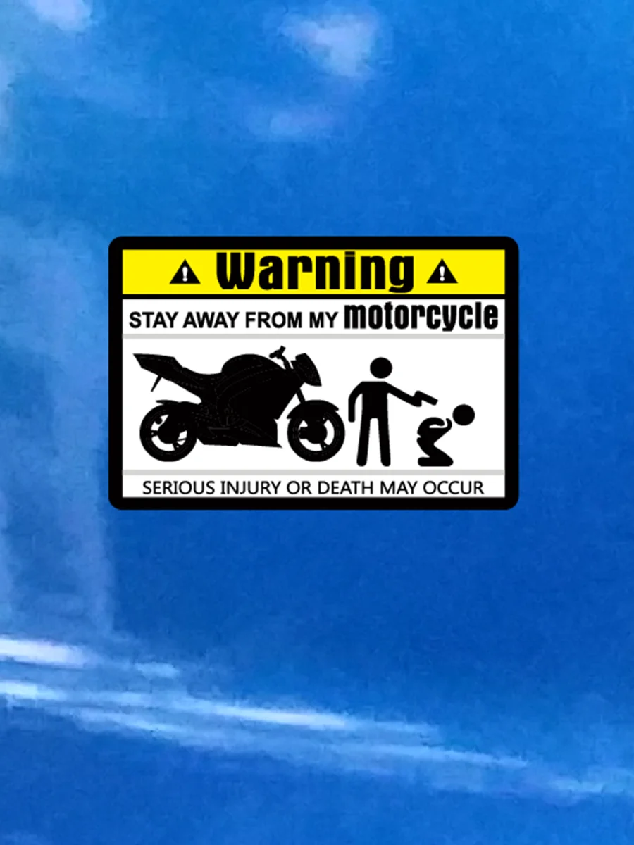 Dont Touch Warning Mark Unique Decal Car Sticker Decals for Motorbike Motorcycle 8cmx5.3cm